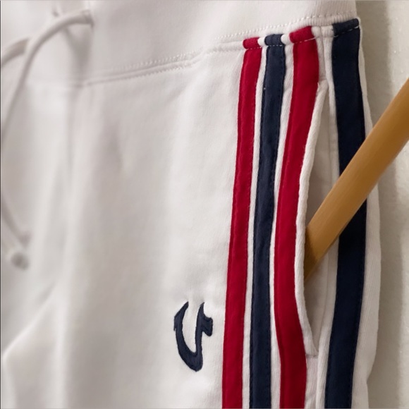 SOLD❣️True Religion Rainbow Multi Stripe Jogger Sweatpants - Picture 3 of 12